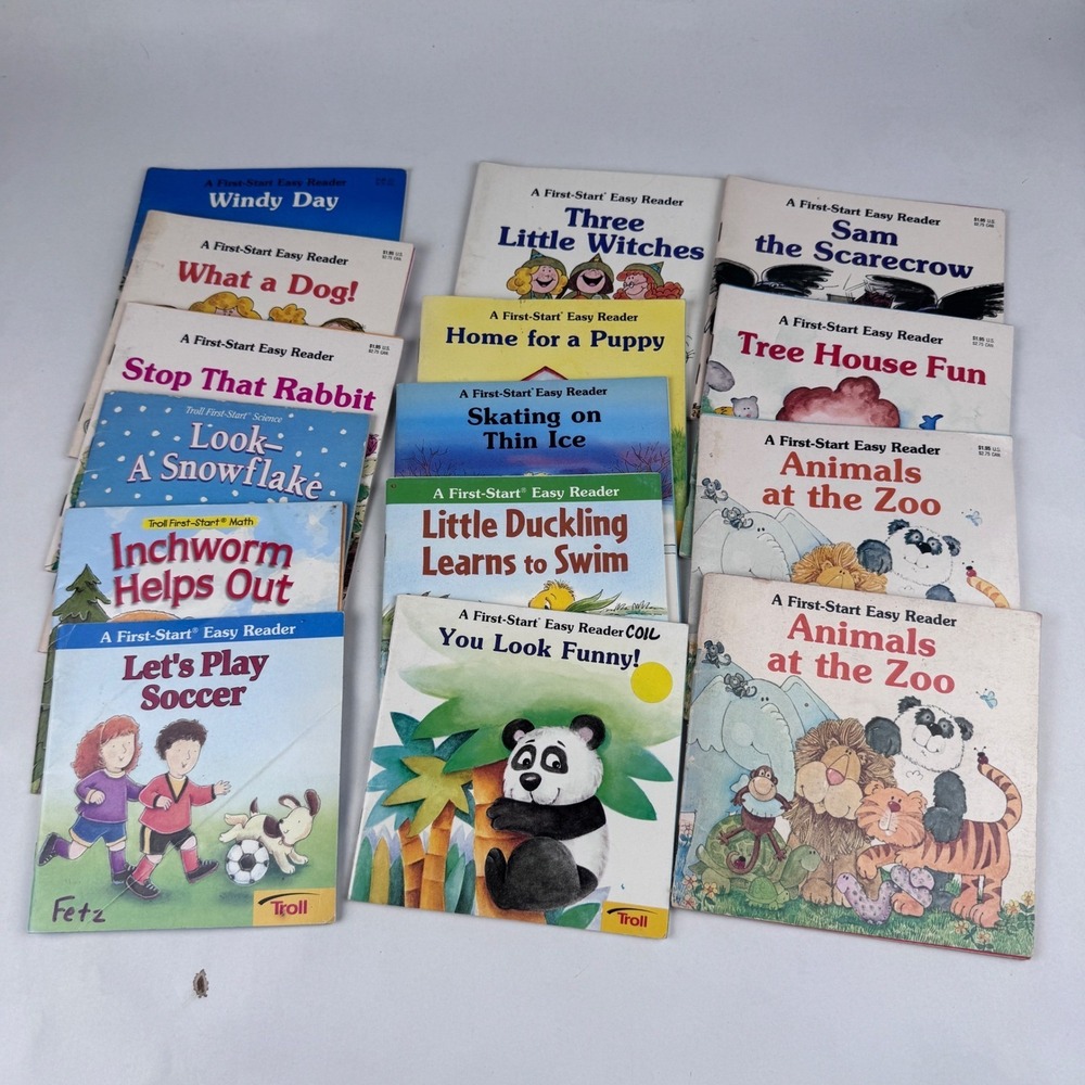 A First Start Easy Reader Books Lot of 15 Paperback Children 80s 90s